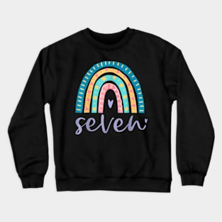 For Girls 7 Bday Crewneck Sweatshirt